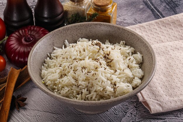 Indiase keuken jeera basmati rijst