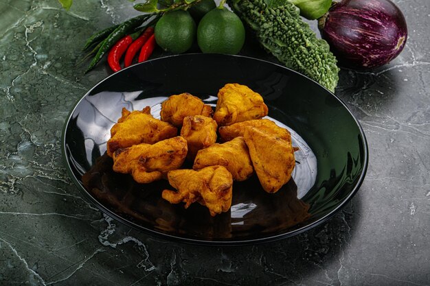 Foto indiase keuken paneer pakora kaas