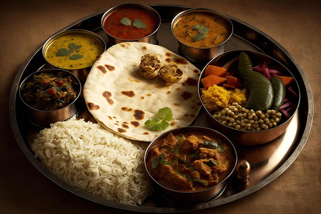 Indiase keuken Thali