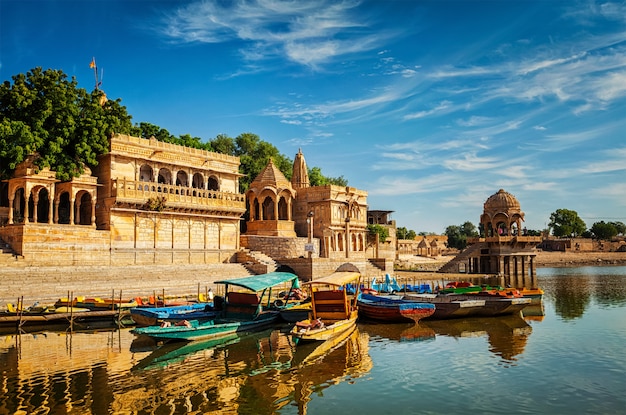 Indiase landmark Gadi Sagar in Rajasthan