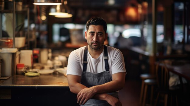 Indiase ondernemer zit in zijn café