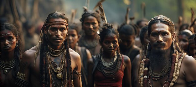 Indigenous people in India representing the diverse cultures traditionsGenerated with AI