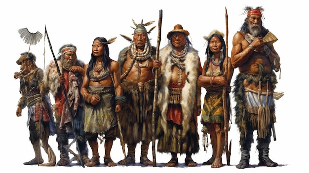 indigenous people's day white background