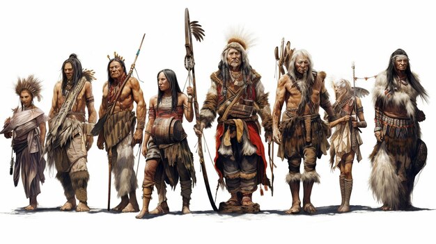 indigenous people's day white background