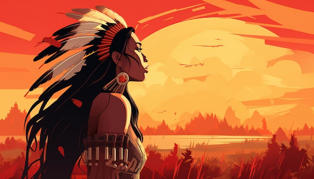 Indigenous Peoples Day illustration