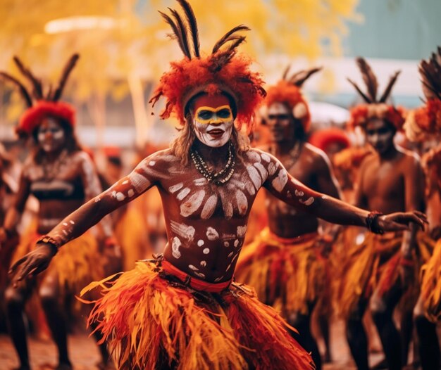 写真 祭りの先住民族のルーツ