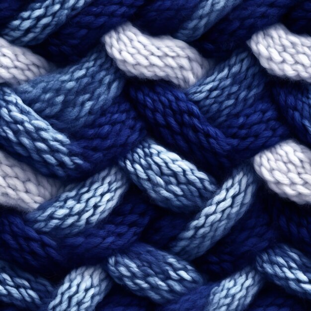 Indigo Palette Knitted Fabric