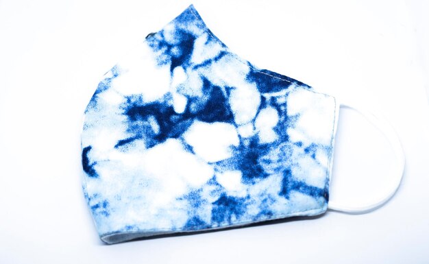 Indigo tie dye Shibori en Indigo Dye stof covid stof masker