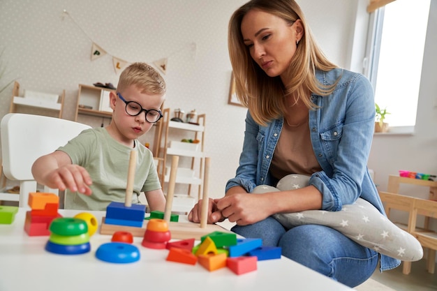 Individuele therapie tijdens de opvoedingsles