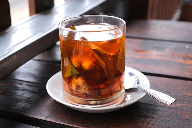 Indonesia homemade traditional beverage called wedang uwuh