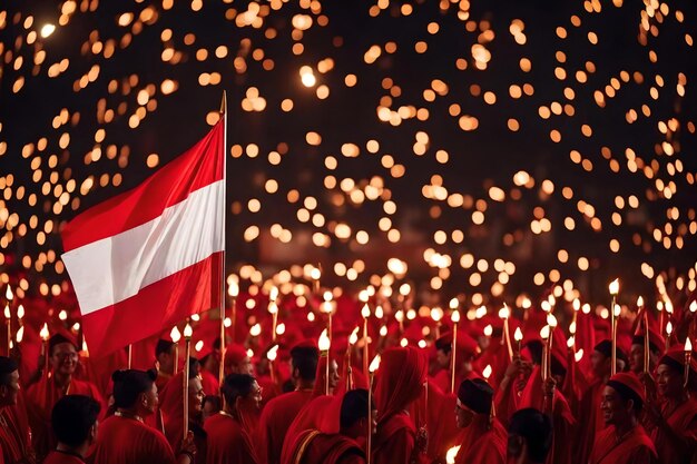 Foto giorno dell'indipendenza dell'indonesia