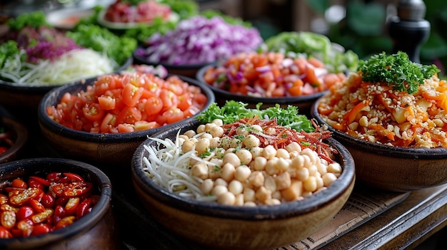 Indonesian Asinan fruit and vegetable salad in a Jakarta eatery