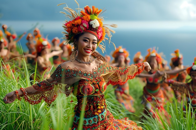 Foto festa di celebrazione indonesiana