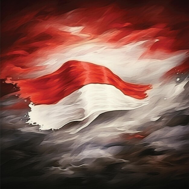 indonesian flag background