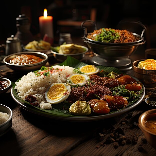 Premium AI Image | indonesian food