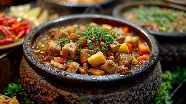 Indonesian Gudeg jackfruit stew in a Yogyakarta eatery