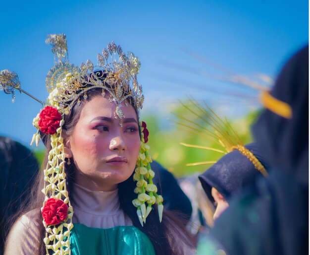 Indonesian independence carnival event in Brenkok Paciran village