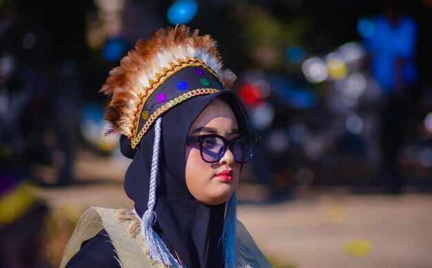 Indonesian independence carnival event in Brenkok Paciran village