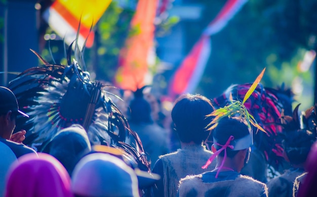 Indonesian independence carnival event in Brenkok Paciran village