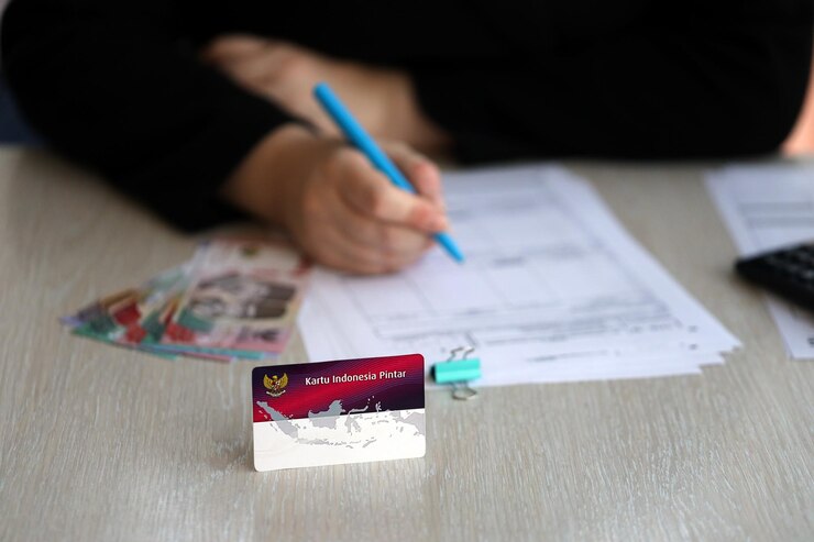 Photo indonesian kip smart indonesia card originally called kartu indonesia pintar