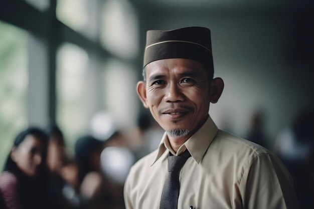 Indonesian male teacher