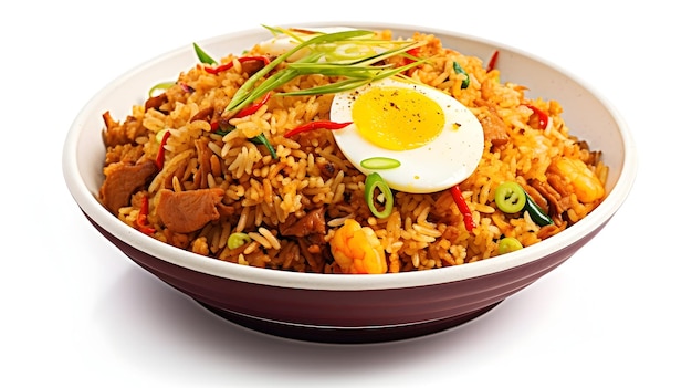 인도네시아의 나시 고렌 (Nasi Goreng) 은 향기롭고 매운 프라이입니다.