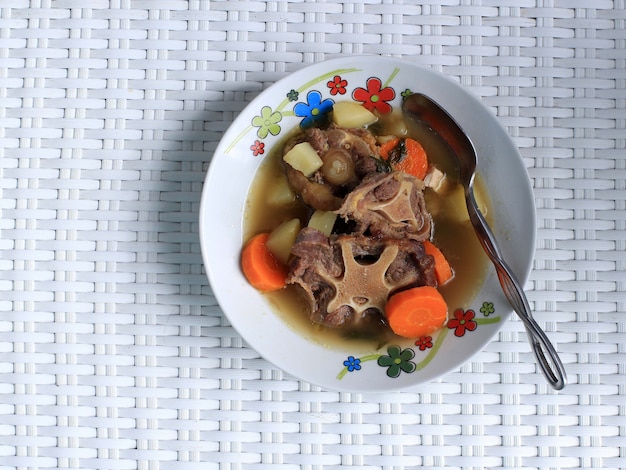 Indonesian Oxtail Soup or Sop Buntut