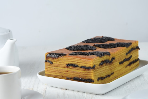 indonesian Thousand Layer Cake or lapis legit cake