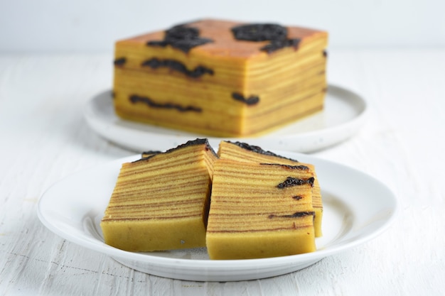 Indonesian thousand layer cake or lapis legit cake