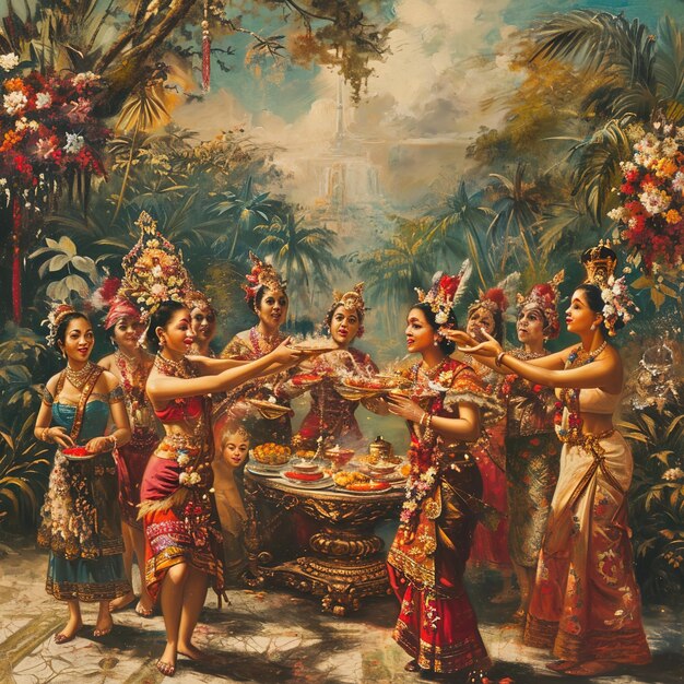 Indonesian traditional culture celebration