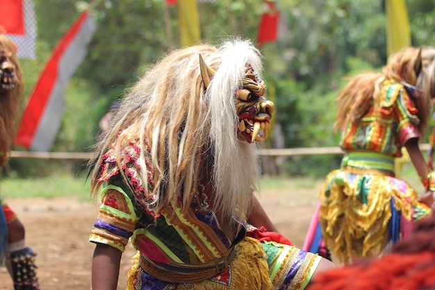 Photo indonesian traditional dance barong