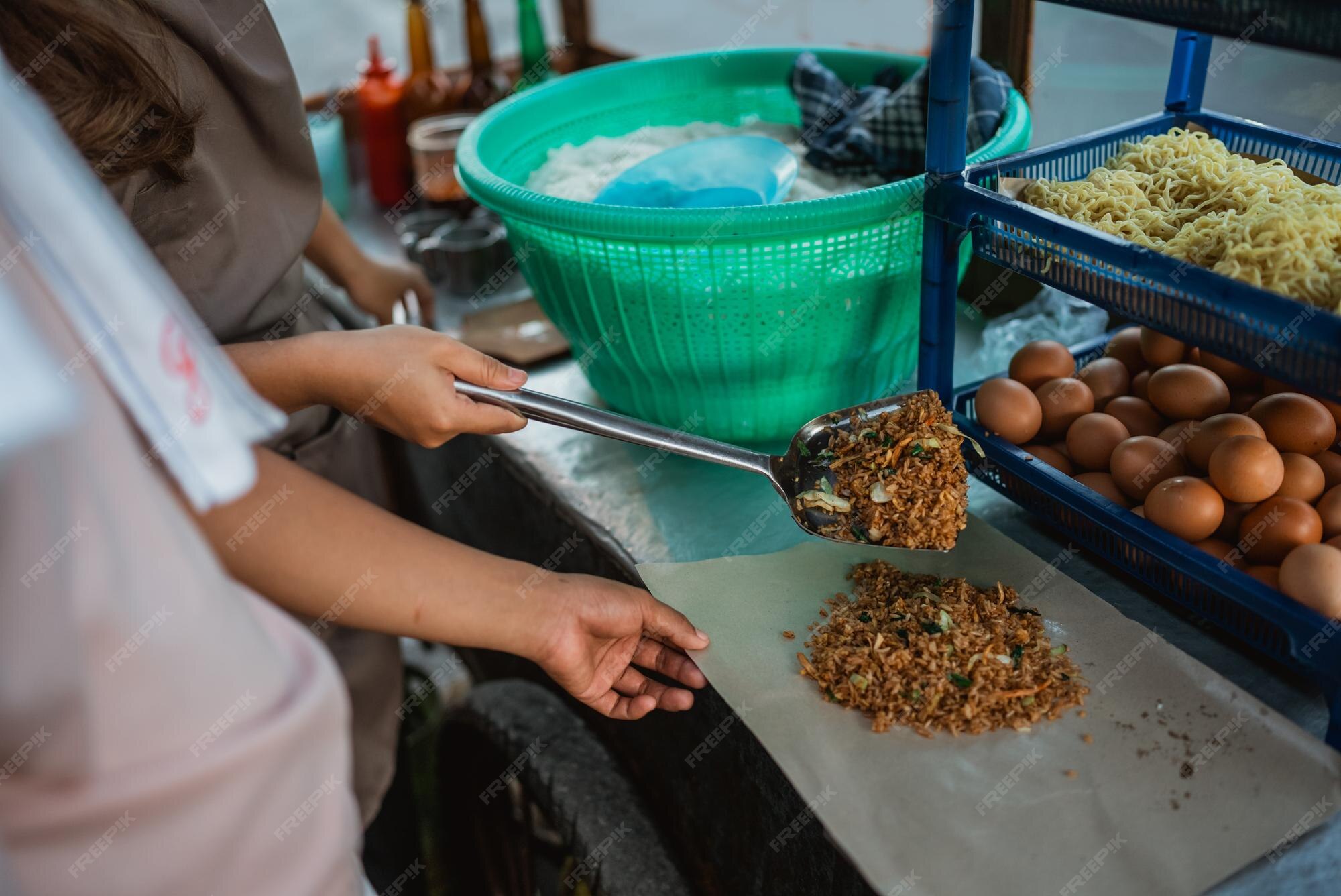 Premium Photo | Indonesian vegetable fried rice oriental food