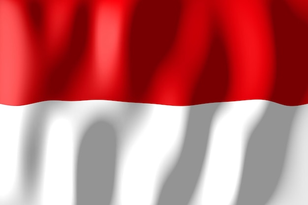 Indonesië golfde de vlag van het land