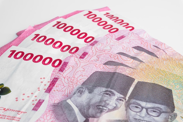 Indonesische bankbiljetten ter waarde van IDR 100000 Rupiah