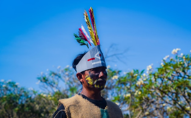 Indonesische onafhankelijkheidscarnaval in het dorp Brenkok Paciran