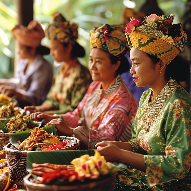 Foto indonesische traditionele cultuurviering