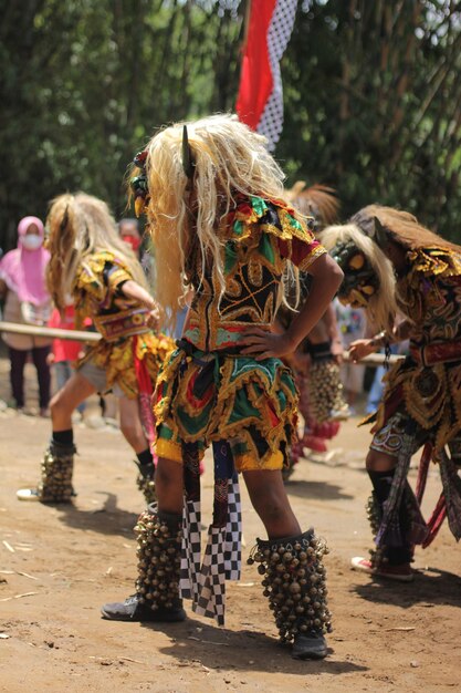 Foto indonesische traditionele dans barong