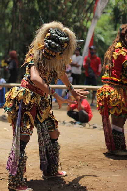 Foto indonesische traditionele dans barong