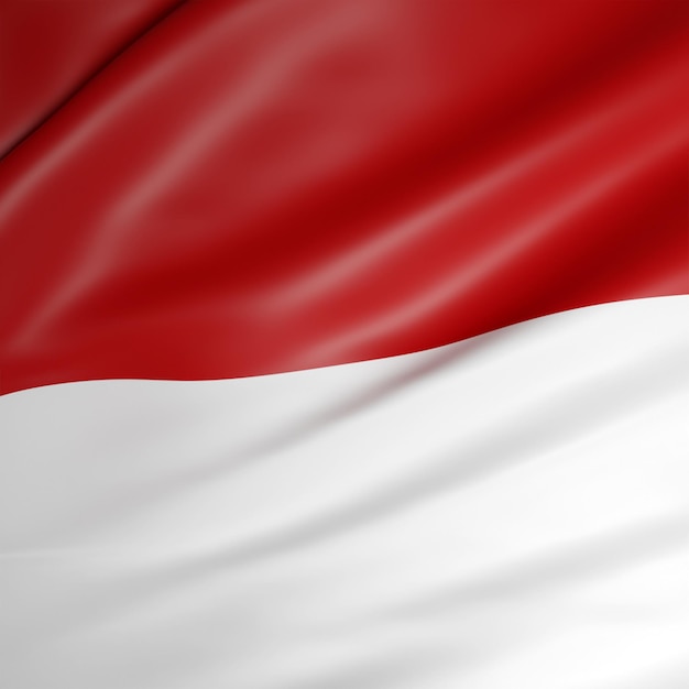 Foto indonesische vlag achtergrond 3d-rendering bendera negara indonesia merah putih