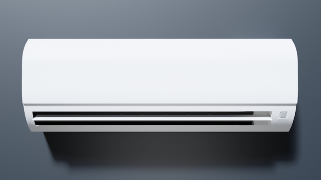 indoor air conditioner work 3d
