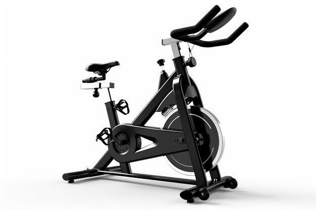 Indoor bike isolated on white background