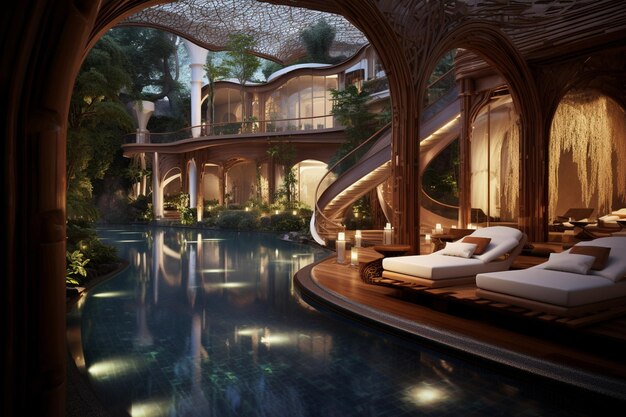 Indoor design of luxury resort