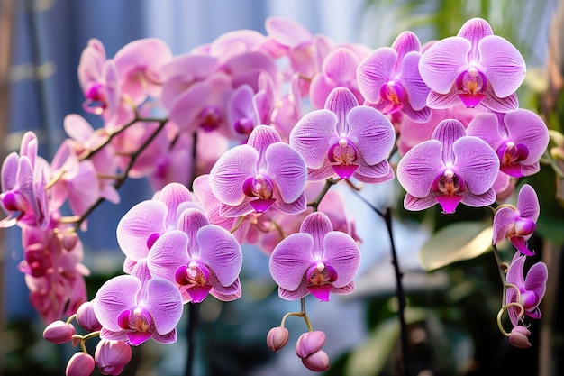 室内花の植物 ピンクのオルキディア・ファレノプシス