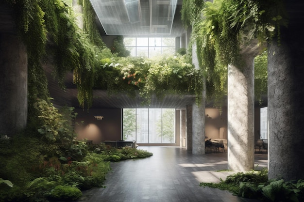 Indoor green spaces