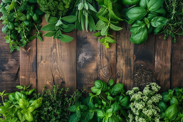 Indoor Herb Garden Culinary Flat Lay