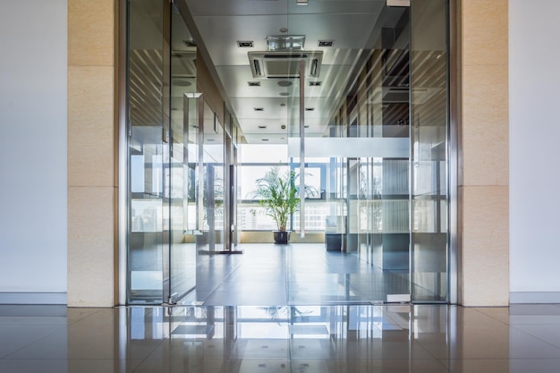 indoor office corridor