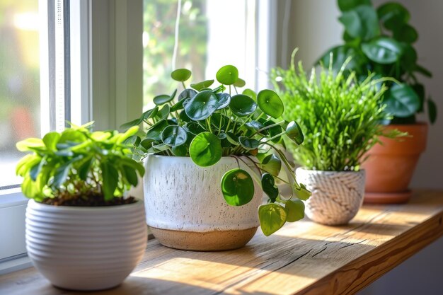 Indoor plants adding a touch of nature and freshness