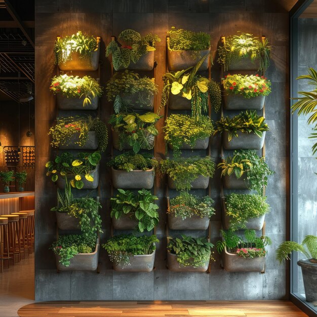 Photo indoor_plants_green_wall_decor_potted_plants