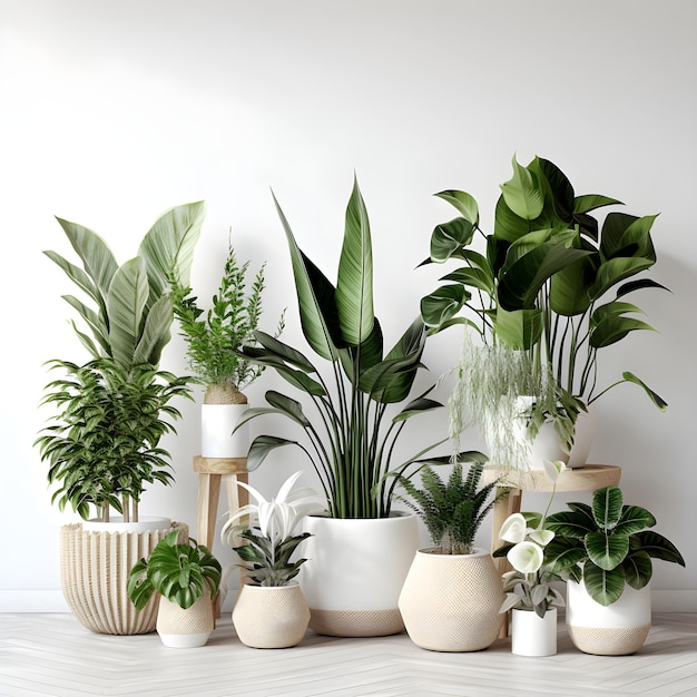 Indoor Potted Plant Mix Natures Decor
