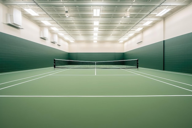 indoor tennis court professional advertising photography